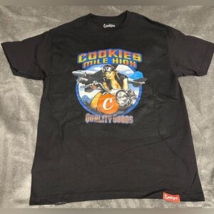 Cookies Miles High Quality Goods Black Graphic T-Shirt for Men New Size M​